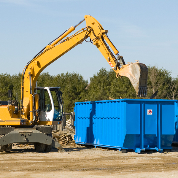 how does a residential dumpster rental service work in Mc Ewen